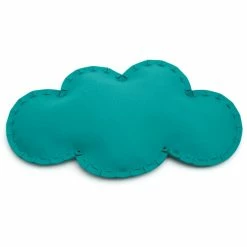 Hey-SIGN WOLKE Bodenkissen Mit Füllung - 95x55x13 Cm - Türkis