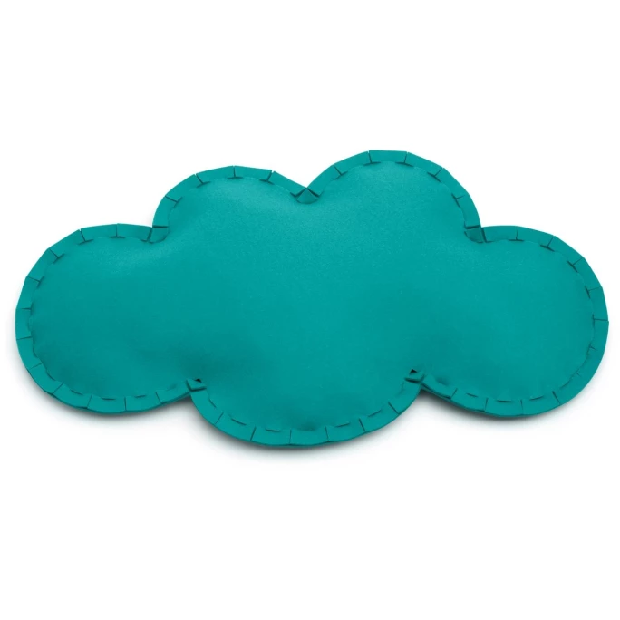 Hey-SIGN WOLKE Bodenkissen Mit Füllung - 95x55x13 Cm - Türkis 3 Hey-SIGN WOLKE Bodenkissen Mit Füllung - 95x55x13 Cm - Türkis