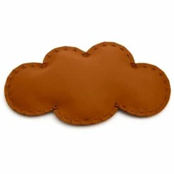 Hey-SIGN WOLKE Bodenkissen Mit Füllung - 95x55x13 Cm - Walnuss