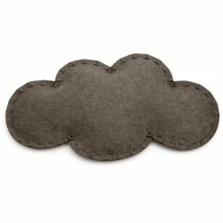 Hey-SIGN WOLKE Bodenkissen Mit Füllung - 95x55x13 Cm - Pepper