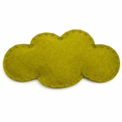 Hey-SIGN WOLKE Bodenkissen Mit Füllung - 95x55x13 Cm - Moos