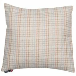 David Fussenegger SILVRETTA Junges Karo Kissenhülle - 40x40 Cm - Rohweiß