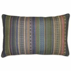 Pip Studio Ribbon Quilted Kissen Mit Füllung - 45x70 Cm - Blau Grün