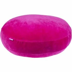 Farbenfreunde Nicky Interior Stegkissen Rund Komplett - Ø 60 Cm - Höhe 10 Cm - Cranberry