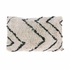 HK Living Cotton Zigzag Kissen Mit Füllung - 40x60 Cm - Black-cream -HEY-SIGN Verkaufsshop 475762 big 1