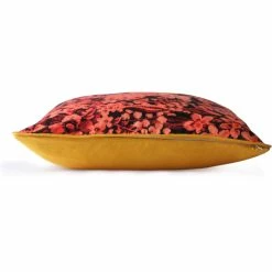 HK Living Printed Floral Kissen Mit Füllung - 50x50 Cm - Coral-black -HEY-SIGN Verkaufsshop 475765 big 2