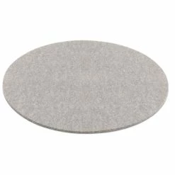 Hey-SIGN Sitzauflage Rund Aus Naturfilz - 4er Set - 4er Set - Größe Ø 30 Cm - Hellmeliert