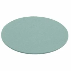 Hey-SIGN Sitzauflage Rund Aus Naturfilz - 4er Set - 4er Set - Größe Ø 35 Cm - Aqua