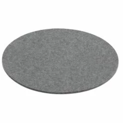 Hey-SIGN Sitzauflage Rund Aus Naturfilz - 4er Set - 4er Set - Größe Ø 35 Cm - Anthrazit Mit Anti-Rutsch