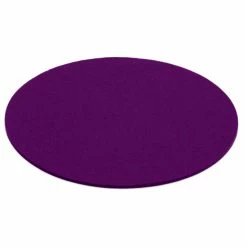 Hey-SIGN Sitzauflage Rund Aus Naturfilz - 4er Set - 4er Set - Größe Ø 35 Cm - Pflaume Mit Anti-Rutsch