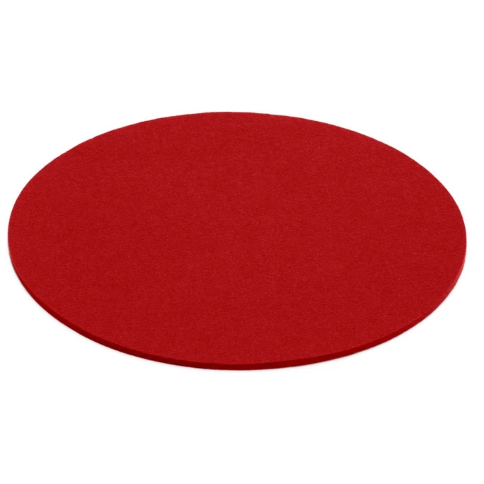 Hey-SIGN Sitzauflage Rund Aus Naturfilz - 4er Set - 4er Set - Größe Ø 40 Cm - Rot 3 Hey-SIGN Sitzauflage Rund Aus Naturfilz - 4er Set - 4er Set - Größe Ø 40 Cm - Rot