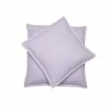 David Fussenegger SYLT Kissenhülle Uni Mit Zierstich - 40x40 Cm - Lila
