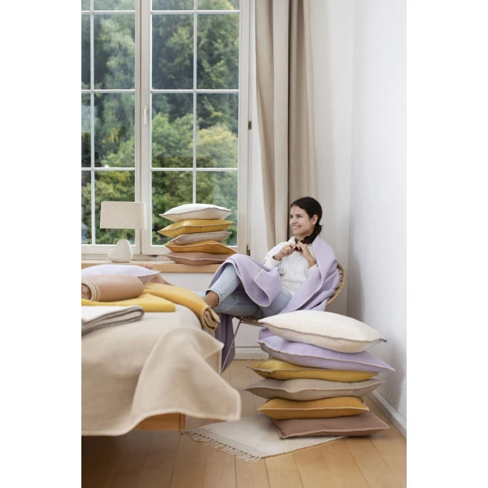 David Fussenegger SYLT Kissenhülle Uni Mit Zierstich - 40x40 Cm - Lila 4 David Fussenegger SYLT Kissenhülle Uni Mit Zierstich - 40x40 Cm - Lila - Image 2