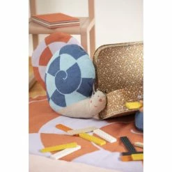 David Fussenegger JUWEL Tierform-Kissen Mit Füllung - 30x30 Cm - Schnecke - Samtblau -HEY-SIGN Verkaufsshop 481888 big 1