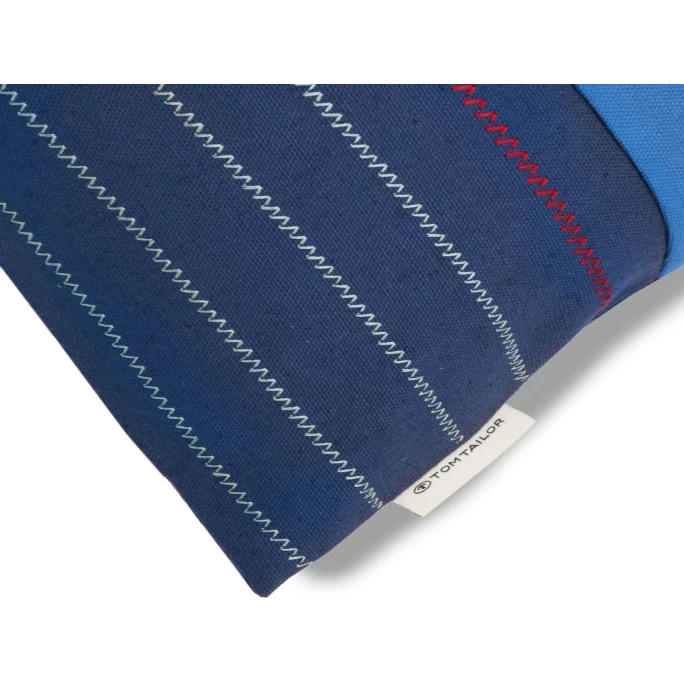 Tom Tailor Zig Zag Lines Kissenhülle - 40x60 Cm - Blau 6 Tom Tailor Zig Zag Lines Kissenhülle - 40x60 Cm - Blau - Image 4