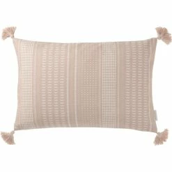 Tom Tailor Minimal Ethno Kissenhülle - 40x60 Cm - Taupe